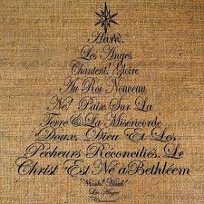 Hark The Herald Angels Sing French Text Christmas Tree Digital Etsy Vintage Christmas Christmas Holidays Christmas Crafts