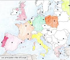 Carte des régions françaises d'aujourd'hui. Ville Fantadys