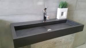 Evier En Beton Rectangle Etsy Concrete Sink Sink Powder Room Sink