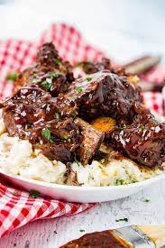 Sticky Bbq Instant Pot Short Ribs The Best Beef Ribs Oh Sweet Basil Recipe Bbq Beef Short Ribs Beef Short Rib Recipes Rib Recipes