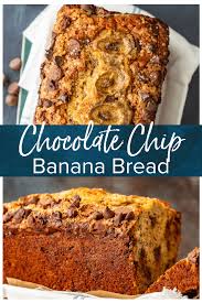 Chocolate Chip Banana Bread Is The Perfect Thing To Bake For Breakfast Des Chocolate Chip Banana Bread Chocolate Chip Banana Bread Recipe Banana Bread Cookies