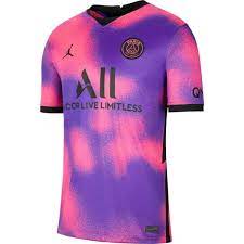 Maillots 90 minute & cadenza à partir de 24.50€ Maillot Psg X Jordan 4th 2021 Rose Violet Footkorner