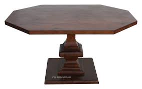 It works in a variety of design styles. Custom Octagon Banquette Dining Table Mortise Tenon
