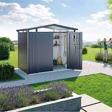 abri de jardin acier panorama t5 ep 0 53 mm 7 35 m abri de jardin leroy merlin bon shopping com capanna casette lucernario