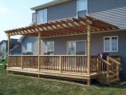 My wife wants me to build pergola over this deck. Build Pergola On Existing Deck Novocom Top