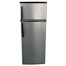 Premium Levella 7 4 Cu Ft Counter Depth Top Freezer Refrigerator Silver Energy Star Lowes Com Top Freezer Refrigerator Apartment Size Refrigerator Small Refrigerator