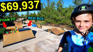 10 Year Old Kid Buys World S Best Backyard Skatepark Youtube