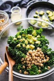 Lemony Kale Salad With Chickpeas And Avocado Recipe In 2020 Kale Salad Recipes Kale Salad Cholesterol Friendly Recipes