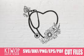 Commercial use is welcome, but please do not resell. Nurse Heart Stethoscope Graphic By Ktwop Creative Fabrica