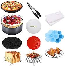 When the accessories arrived, there was also a paper version of this cookbook which i appreciate. Amazon Com Benooa Air Fryer Accessories Set 8 Inch Xl Deep Fryer Accessories 12pcs Compatible For All Bran In 2021 Deep Fryer Deep Fryer Accessories How To Make Pizza