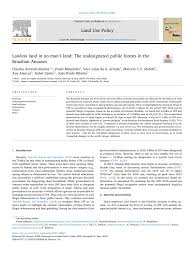Form of land policies and land planning systems which are as land tax forms major proportion of the revenue, it is disturbing to note that its arrears remain high from year to year in malaysia. Pdf No Man S Land In The Brazilian Amazon Could Undesignated Public Forests Slow Amazon Deforestation