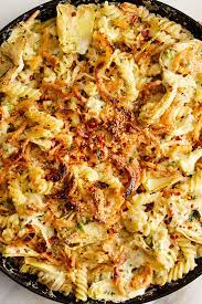 Baked Artichoke Pasta With Creamy Goat Cheese Recipe Recipe Baked Artichoke Artichoke Pasta Goat Cheese Recipes