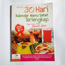 Inilah tempatnya segala resep masakan enak! Buku Resep Masakan 30 Hari Kalender Menu Sehat Terlengkap Pagi Siang Malam Shopee Indonesia