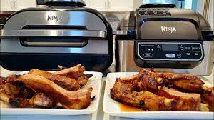 Ninja Foodi Grill Vs Ninja Foodi Smart Xl Grill Battle Brown Sugar Ribs Youtube Ribs On Grill Chicken Soup Recipes Food Videos