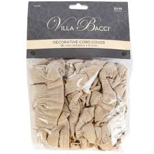 Be it polished brass, chrome, or mat… instead of seeing the cord that powers your wall lamp, how about a cover that looks like an extension of the wall lamp, so the overall look isn't tarnished by a weird plastic conduit? Villa Bacci Decorative Cord Cover Natural Linen Color Fabric 8 Foot X 5 Inches 1 Each Mardel 3767316