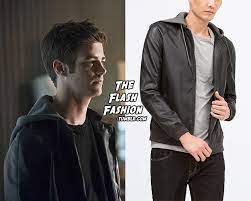 Who Grant Gustin As Barry Allenwhat Zara Faux Leather Jacket In Black 89 90where The Flash 2x03 Family Of Rogues