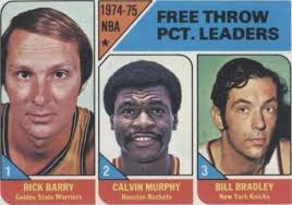 1975-76 Topps #3 NBA Free Throw Pct. Leaders Barry/Bradley/Murphy
