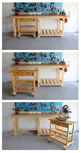 (you can add up to 5″ to the legs for a taller workbench.) Diy Workbench Ikea Hack Dk