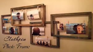A diy craft tutorial featuring picture frames embellished with clothespins and string. Diy Clothespin Photo Frame For Android Apk Download