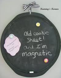 Pizza Pan Repurpose Pan Pizza Diy Chalkboard Paint Cookie Sheet Crafts