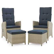 Weaving vines, grasses or flexible branches to beautiful furniture or accessories make it very sturdy and durable. 2pk All Weather Wicker Haven Outdoor Recliners With Ottomans And Cushions Beige Alaterre Furniture Target