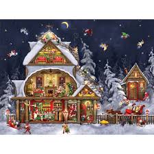 Bits And Pieces Jigsaw Puzzles 1000 Pieces Bits And Pieces Jigsaw Puzzle Santa S House Tuula Burger 1000 Pcs 46411 Christmas Jigsaws Christmas Jigsaw Puzzles Christmas Scenes