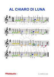 Spartito per pianoforte della celebre colonna sonora: Al Chiaro Di Luna Spartito Facile Per Pianoforte Pianoforte Spartiti Musicali Musica Per Bambini