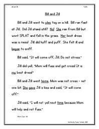 These short passages are wonderful for students that are in higher grades and struggle with reading. Orton Gillingham Story Floss Rule Controlled Reading Passage Bill And Jill