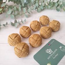 Beige Rattan Handle, Rattan Knob Wicker Drawer Knobs, Natural Boho Knob,  Drawer Knob, Dresser Handle, Cabinet Pull Knobs, Nursery Home Decor