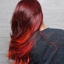 An ombre red style is sometimes best worn as random bursts of brightness against dark strands. Reveal Your Fiery Nature With These 50 Red Ombre Hair Ideas Hair Motive
