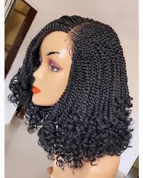 Start by creating cornrow braids. Shelanda Senegalese Twist Curly Tips Lace With Center Part Ghana Weavin Afrikrea