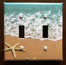 Beach Sand Surf Ocean Starfish My Plate Sizes Buy Three And Get The 4th Cover Free Ebay Beach Themed Bedroom Beach Theme Bathroom Beach Bathroom Decor