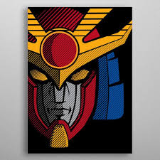 094 Daitarn 3 Full Poster Print By Yexart Design Displate In 2021 Framed Prints Poster Prints Print Artist
