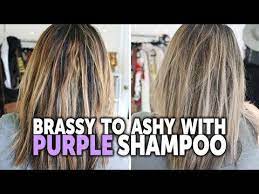 Tone Brassy Hair With Purple Shampoo In 2021 Brassy Hair Purple Shampoo Hair Toner