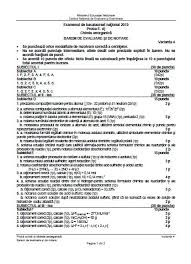 ► lista olimpiadelor și concursurilor internaționale recunoscute de ministerul educaţiei pentru care se pot echivala probele scrise de la examenul naţional ► procedură cu privire la asigurarea condițiilor de egalizare a șanselor pentru elevii cu deficiențe de vedere, deficiențe de auz și tulburări de. Edu Ro Barem Chimie Bac 2019 Bacalaureat 2019 Edu Ro Subiecte Èi Barem Chimie Bac 2019