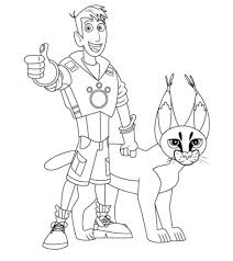 Download or print this amazing coloring page: Wild Kratts Coloring Pages Free Printable Momjunction
