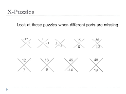 If you don't know how to play sudoku then take a look first at the rules of sudoku. X Puzzles This Is Usually Introduced In Pre Algebra 7th Grade It S A Simple Pattern That Is Discovered But Tends To Not Be Taught Ppt Download