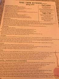 Where can i find the true food kitchen menu? New Spring Menu Picture Of True Food Kitchen Newport Beach Tripadvisor