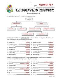 Here is the access download page of biological classification pogil answer key pdf, click this link to download or read online Classifying Matter Review Worksheets Editable By Tangstar Science
