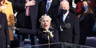 Singing our national anthem for the american people is my honor. Watch Lady Gaga And Jennifer Lopez Perform At Biden Inauguration Pitchfork