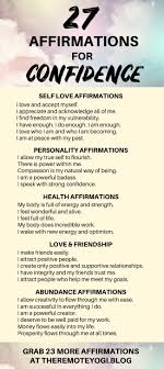 Feel Like A Confident Badass Using These Affirmations In 2020 Affirmations Self Esteem Affirmations Self Love Affirmations