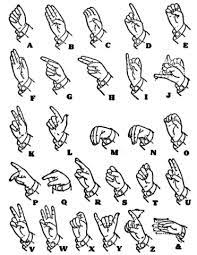 Dibujo De Alfabeto De Senas Una Mano Para Colorear Dibujos Para Colorear Imprimir Gratis