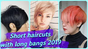 Ladies who love to use long hair, today i have prepared for you the curly, wavy, straight 2018 long hairstyles in 35 different long hair colors. Top 20 Short Haircuts With Long Bangs 2019 Youtube