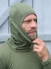 Unisex Merino Wool Full Face Cover Multifunctional Balaclava Outdoor Sports  Mask One Size