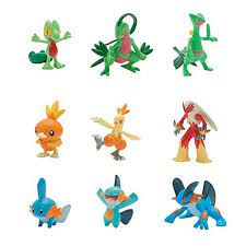 Tomyt19053megaset Dioramafiguren Pokemon Geckarbor Jedes Set Enthalt 6figuren Mit Einer Grosse Von 5cm Und 3figuren Mit E Pokemon Pokemon Venusaur Pokemon Toy