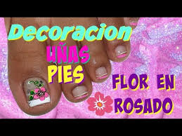 29 decorados de uñas de los pies sencillos. Diseno De Unas Pies De Flores Easy Flowers Toenail