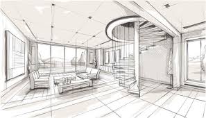 Vector Art Of An Living Room Photography By Sireanko Interior Architecture Drawing House Design Drawing Interior Design Drawings