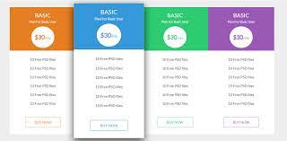 11 Bootstrap Pricing Table Examples
