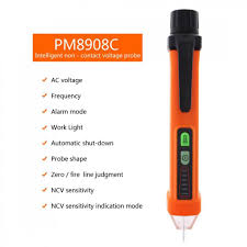 Voltage detectors do not how to use a non contact voltage tester. Pm8908c Non Contact Voltage Tester 50 60hz Ac 12 1000v Pen Circuit Detector Electrical Tool Buy From 9 On Joom E Commerce Platform