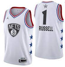 Men 1 D Angelo Russell Jersey White Brooklyn Nets Jersey All Star Swi Nreball Brooklyn Nets Nets Jersey Basketball Jersey